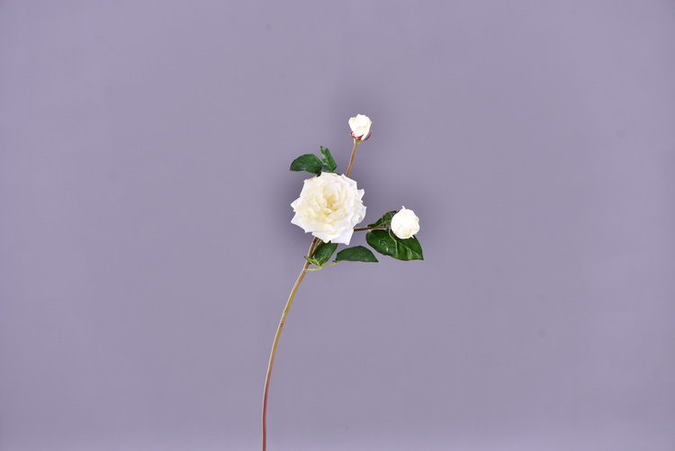 Lanjin wholesale artificial flowers 3-head roses, wedding and home silk flowers, high-end decorative artificial flowers, hand-held roses, multi-head roses pic 32
