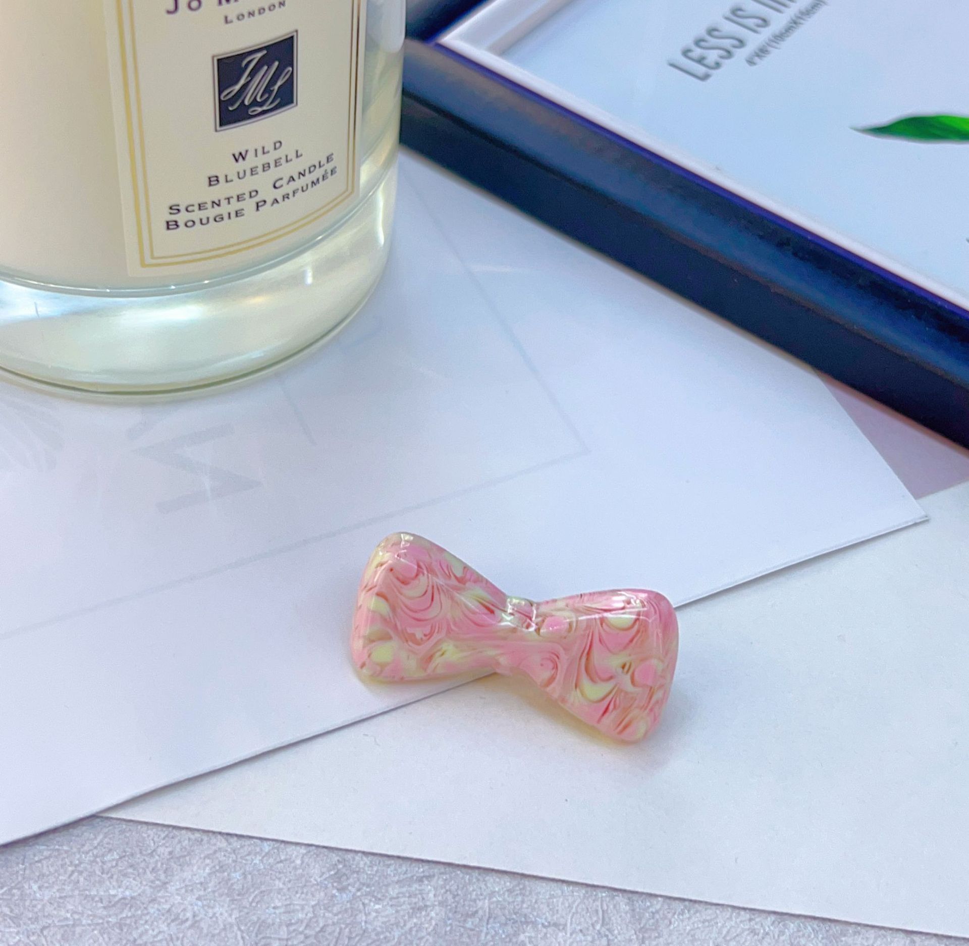 清新甜美简约醋酸加厚可爱蝴蝶结发夹边夹刘海夹发饰女详情4