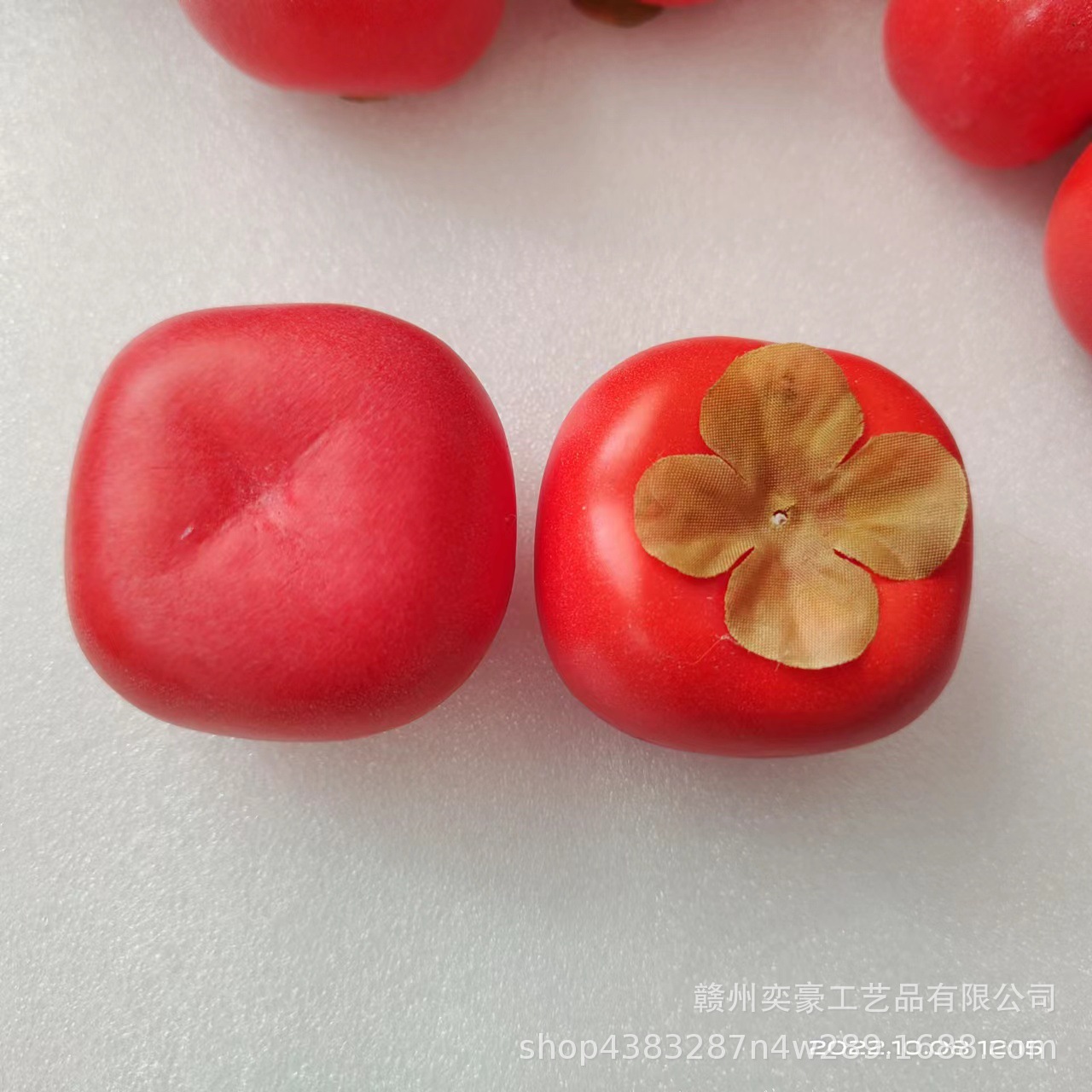 Simulated fruit model, simulated persimmon, fake persimmon prop, persimmon branch head decoration, flower arrangement accessories pic 12