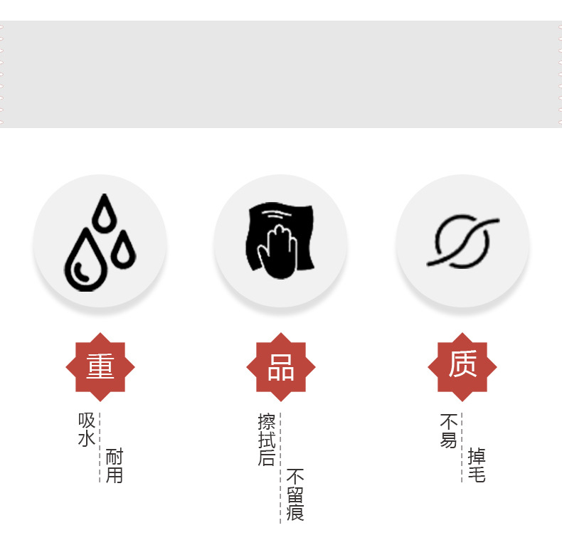 工厂生产超细纤维珍珠抹布 40*40CM 家居多功能清洁擦试布详情10