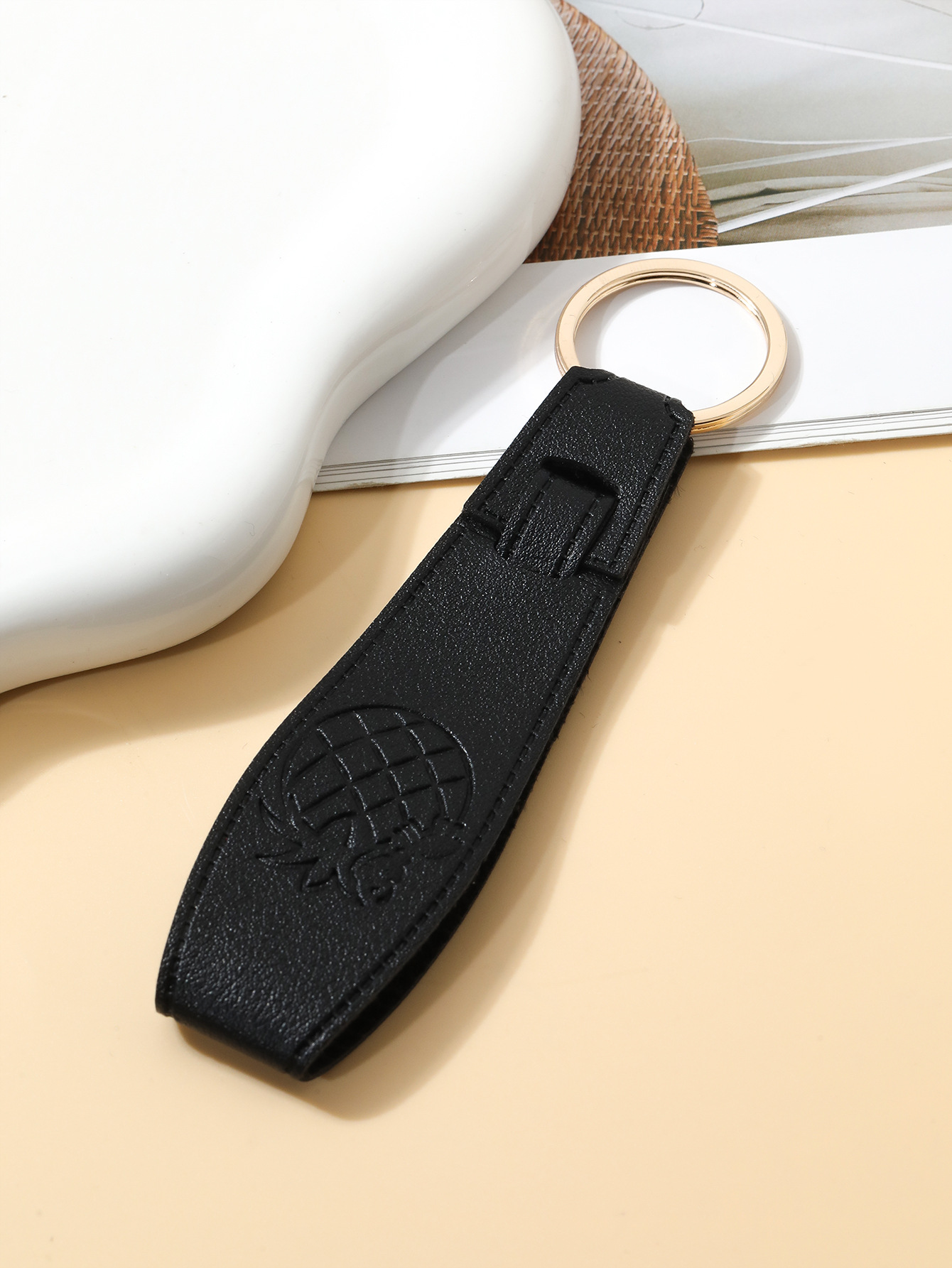 菠萝长款皮革通用钥匙扣便宜简约包包挂件汽车ins饰品礼物详情7