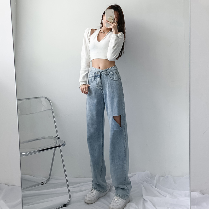 女装小整款阔腿裤拖地裤