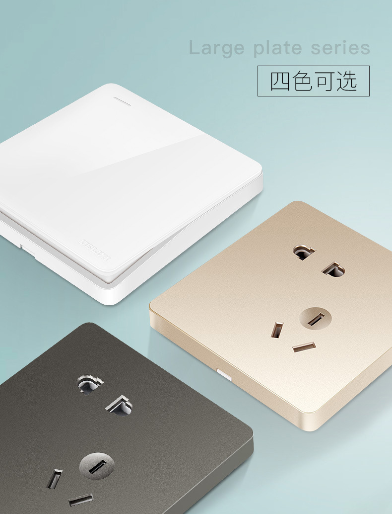 مقابس ديليكسي: تكييف الهواء المبسطة حديثا من طراز 16A Translated Translated Translated مع جهاز USB الأسود pic 3