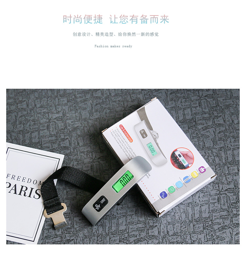 Comai Precision Express hand-held scale, hand-pulled scale, portable hanging scale, household high-precision hook scale, cross-border popular luggage scale, hanging scale pic 2