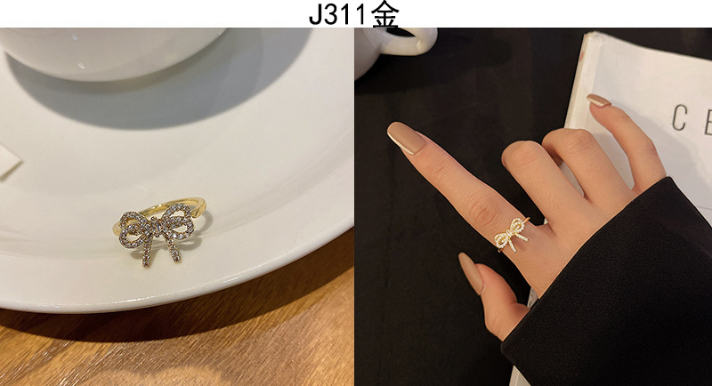 Korean high-end zircon pearl rings for women, retro, niche and light luxury open-top rings, ins style jewelry wholesale pic 18