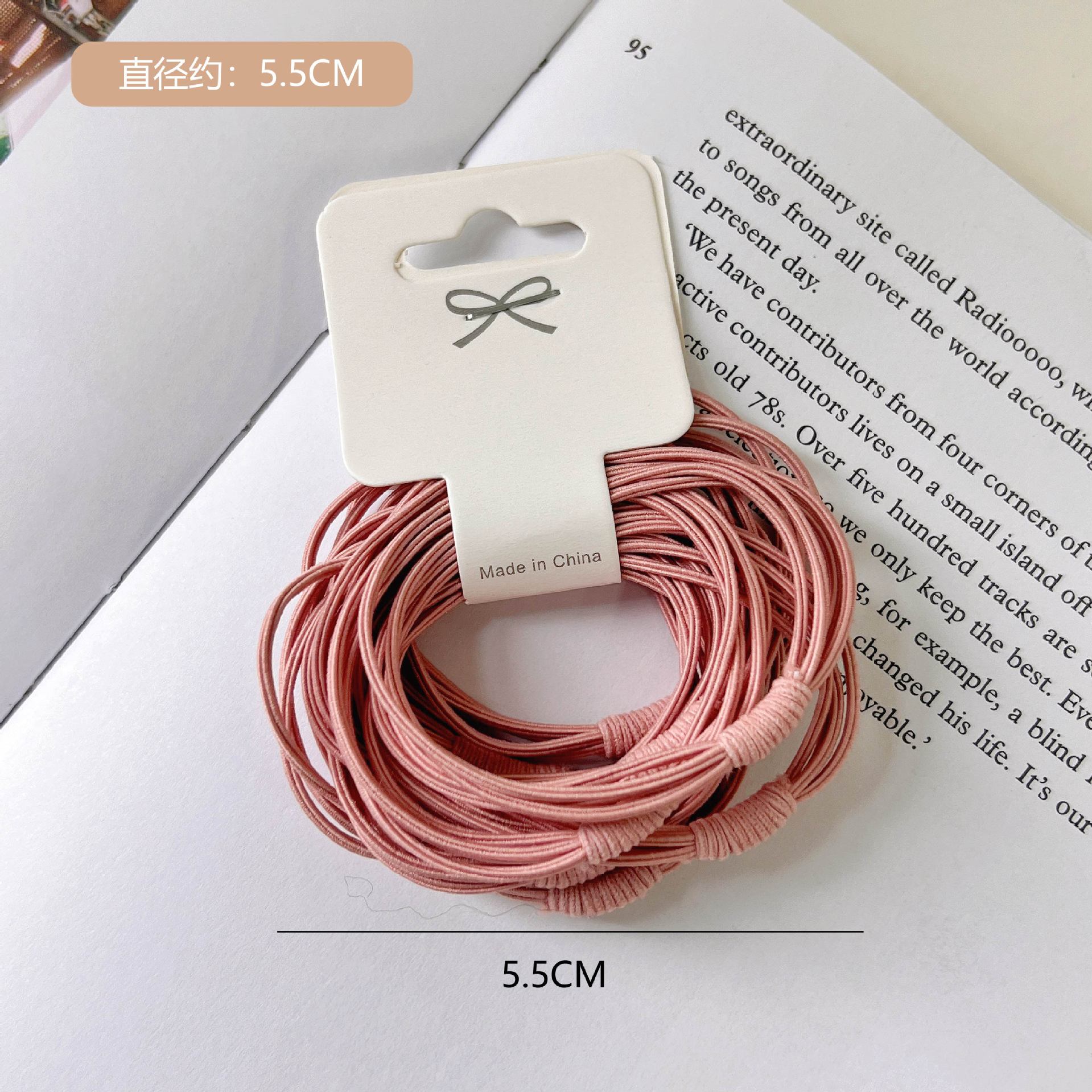 Korean version hair tie, popular online, high-elasticity adult hair tie, multi-strand hair band, basic, versatile, simple hair accessory, leather band pic 60