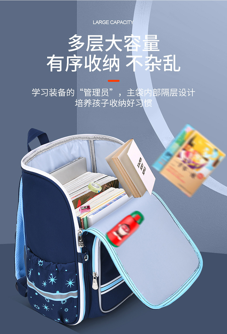 童朵小学生书包男女儿童幼儿园双肩包耐磨减负1-6年级印字印LOGO详情9