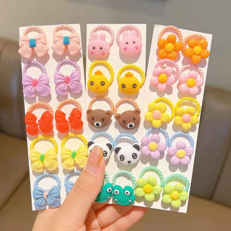 2023年儿童卡通橡皮筋可爱不伤发头绳小号网红新款戒指圈发绳发圈详情3