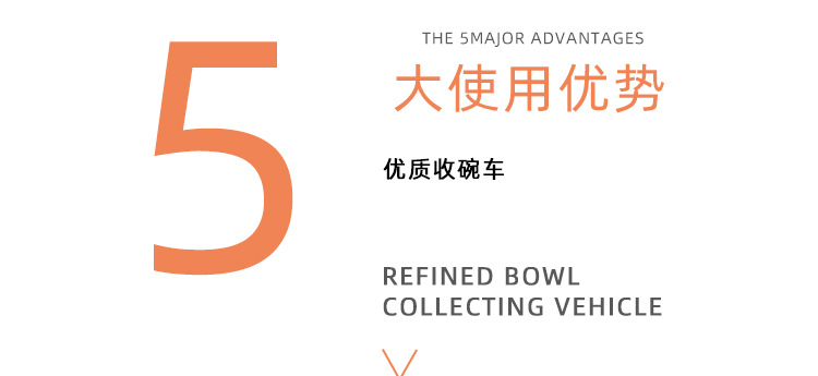 Thickened restaurant bowl collection cart, food collection cart, hotel, fast food restaurant, canteen, stainless steel hand-pushed food removal plate collection cart, stainless steel material, sturdy and durable, suitable for various occasions, hotel, snack bar, hot pot restaurant pic 3