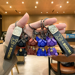 卡通钥匙扣 毛绒 麻衣熊玩偶书包挂件创意小熊包包挂饰可爱布娃娃详情20