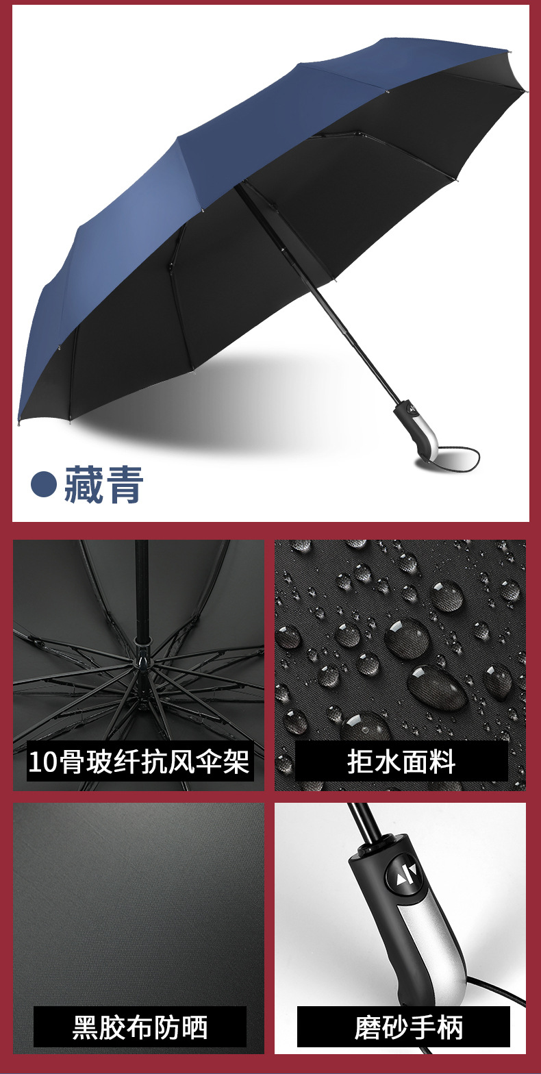 【厂家直销】雨伞定制批发可印logo图案晴雨两用太阳伞广告折叠伞详情18