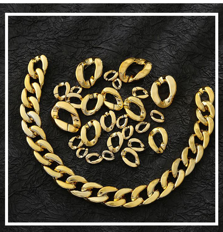 New open-top acrylic chain shoulder straps, trouser chains, DIY hardware bag chains, earrings, bracelets, necklaces and other diy accessories pic 4