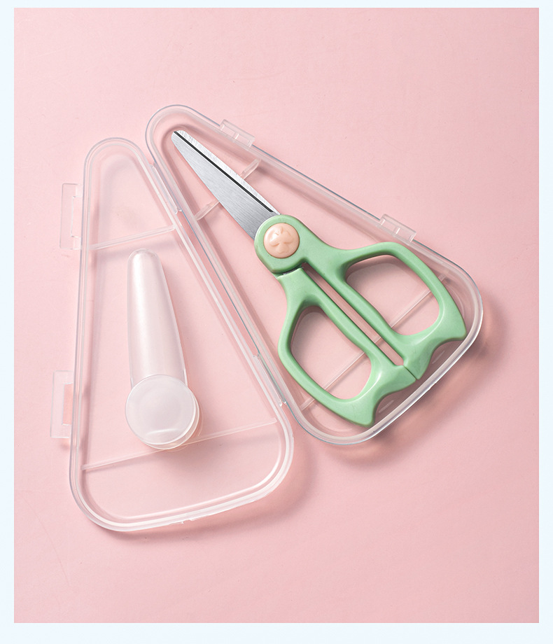 新品 厂家直供婴儿食物剪可剪肉宝宝辅食不锈钢便携外带食物剪刀详情13