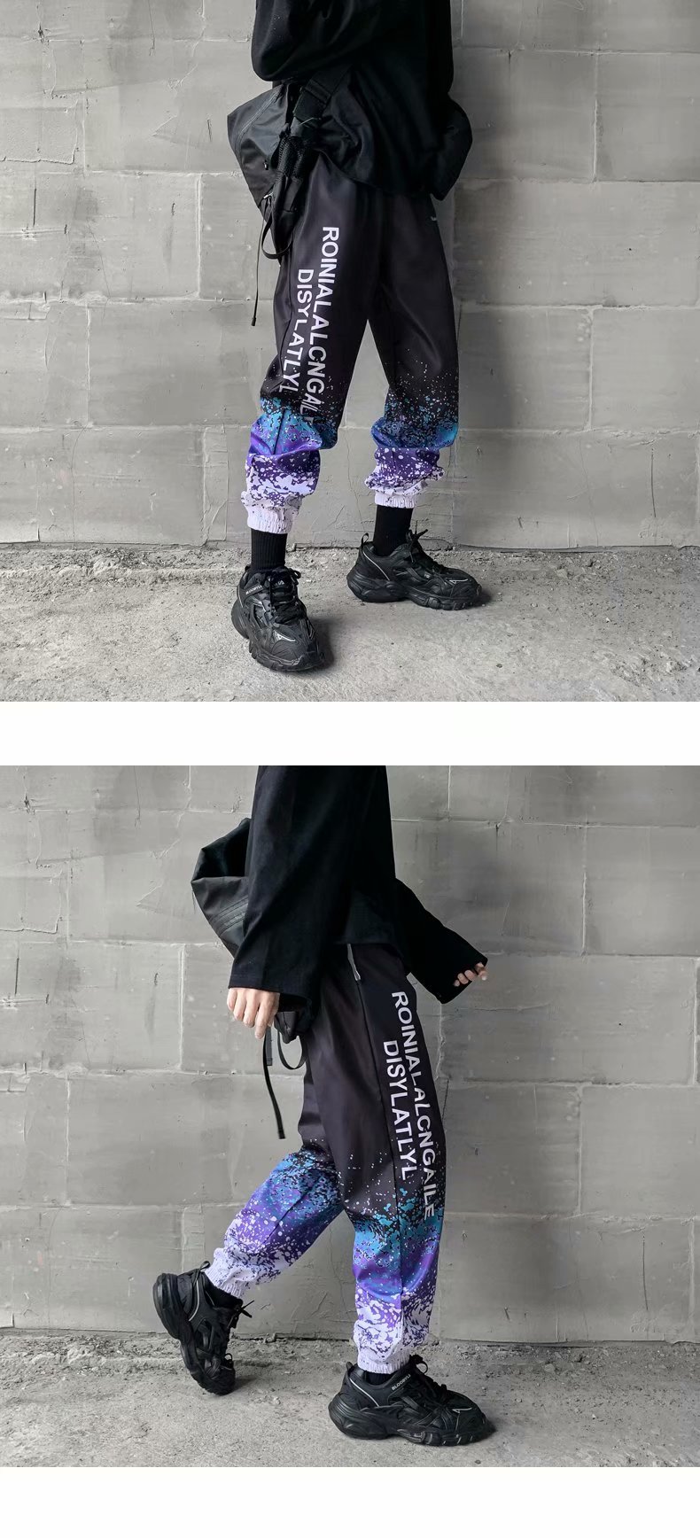 In autumn, Instagram influencers are known for their trendy sportswear and casual pants, trendy skinny pants, and Korean-style hip-hop street dance pants pic 10
