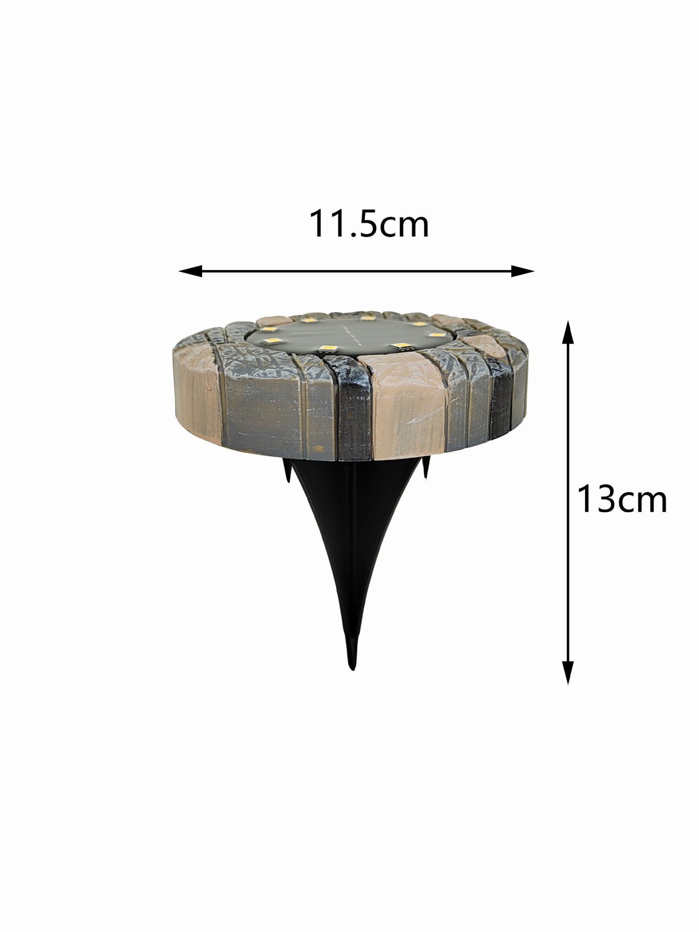 Cross-border bestsellers: Solar resin ground lamps, solar simulation stone lamps, outdoor rainproof courtyard landscape lamps pic 1