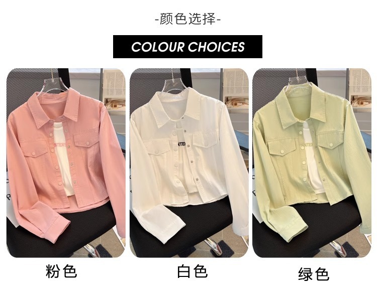 Polo领长袖衬衫女2024春秋新款洋气时尚修身显瘦薄款衬衣外套上衣详情3