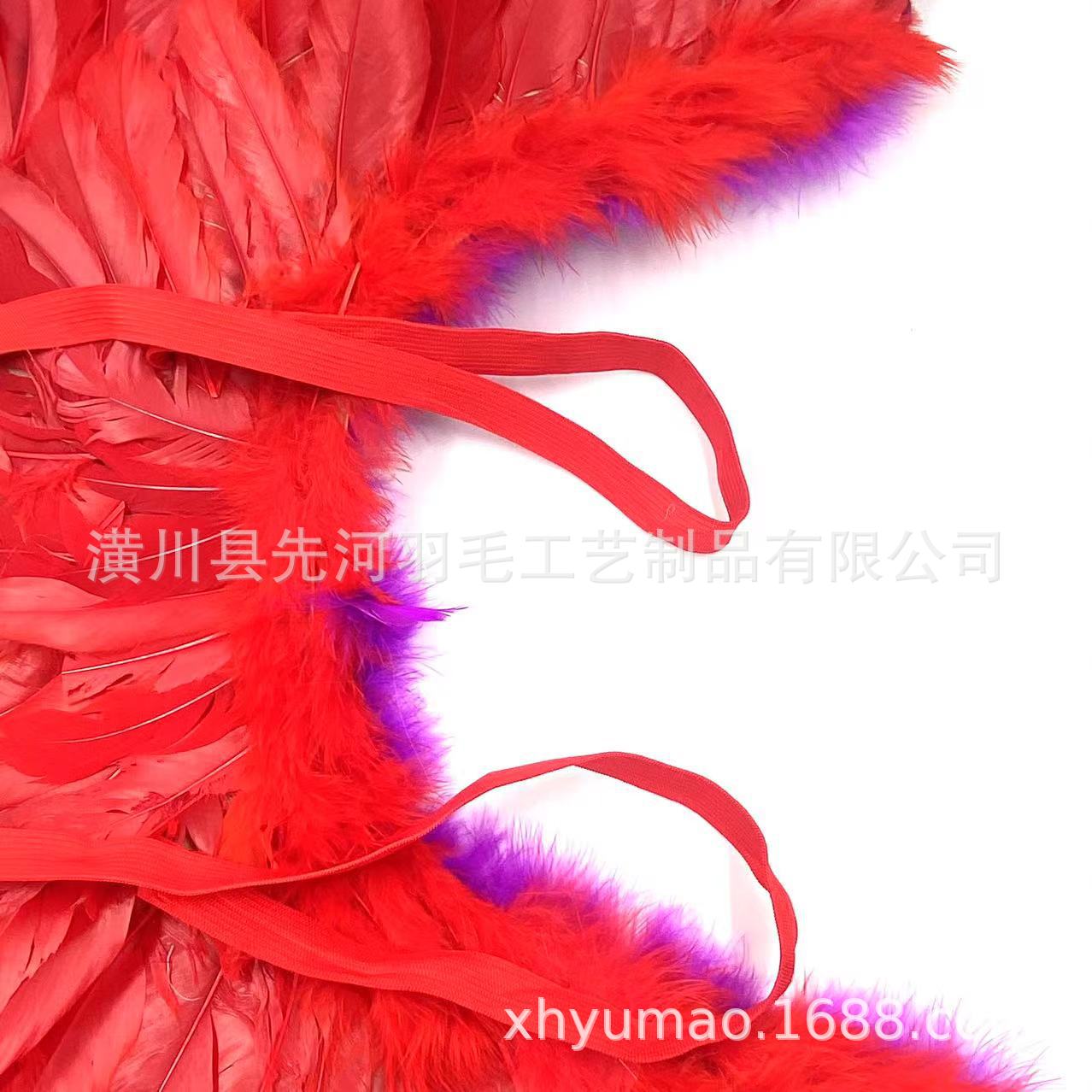 Rainbow-colored butterfly feathers angel wings Halloween Carnival Feather wings stage performance Auto show fashion show pic 12