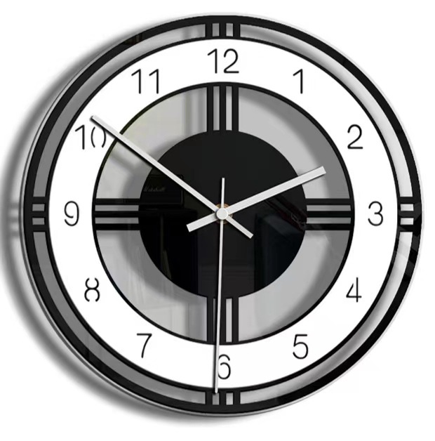 立体亚克力数字挂钟diy wall clock家居客厅创意时钟墙贴钟表批发详情2