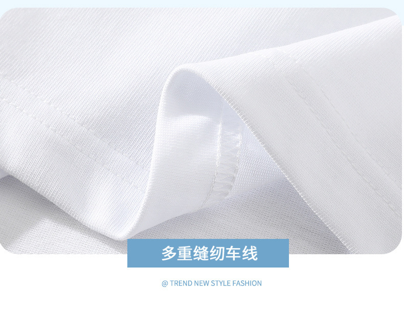 Summer short-sleeved T-shirt for men, a trendy brand, off-the-shoulder breathable casual thin half-sleeve T-shirt, round-neck five-quarter sleeve T-shirt for men pic 25