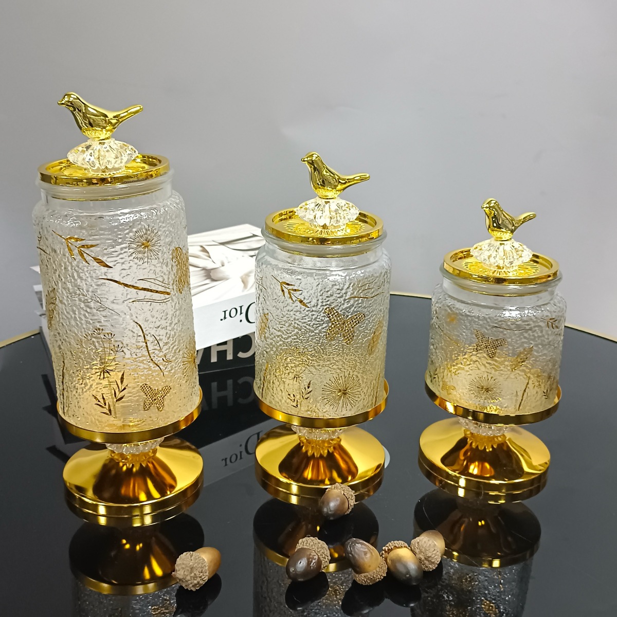 High-quality appearance level glass sealed jars for export, European-style glass with LIDS pic 7