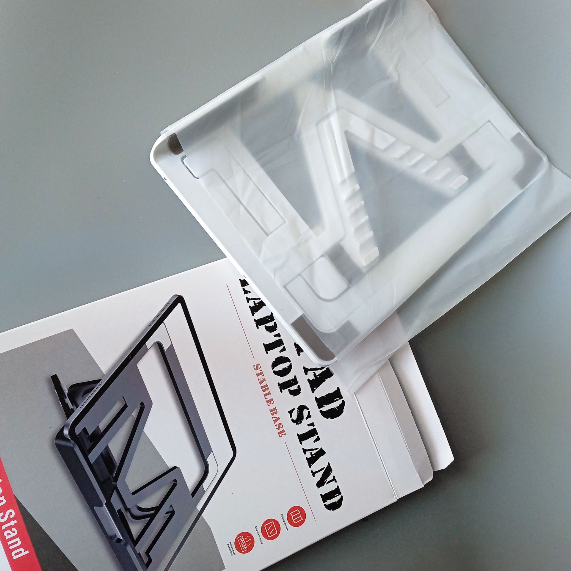 适用笔记本支架 可调节收纳平板支架 笔记本折叠支架 便携式支架详情15