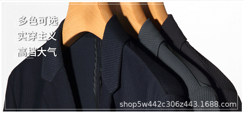 高端品质韩版新款男士春秋薄款西装上衣领空调服男休闲纯色外套详情6