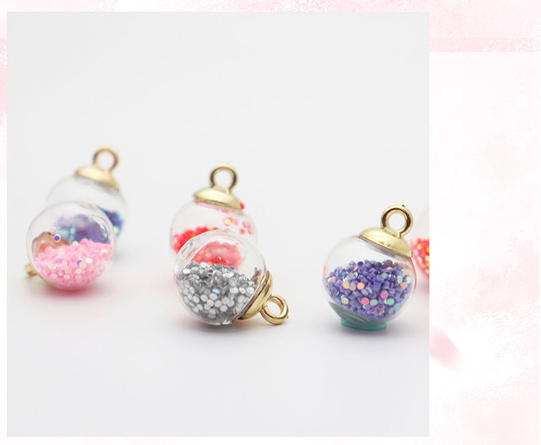 Ins-style sweet polka dot glass ball pendant, hair band, wristband DIY accessory manufacturer pic 14