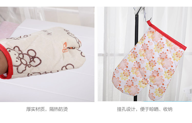 Non-woven fabric microwave gloves for foreign trade, high-temperature resistant baking gloves, heat-insulating and anti-slip gloves pic 16