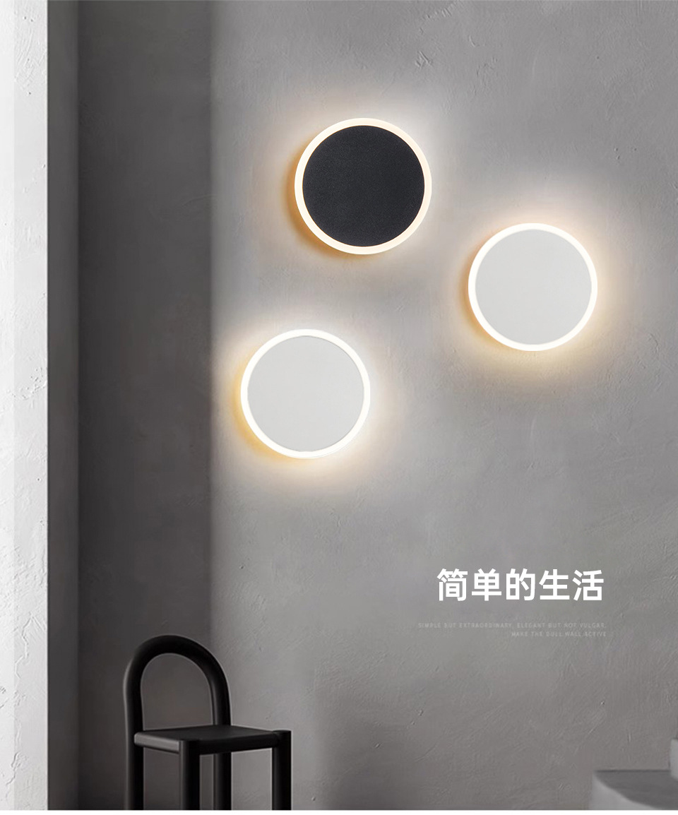 Nordic minimalist led wall lamp ajuste toque moderno dormitorio lámpara de cabecera pasillo salón fondo lámpara cálida decoración pic 10