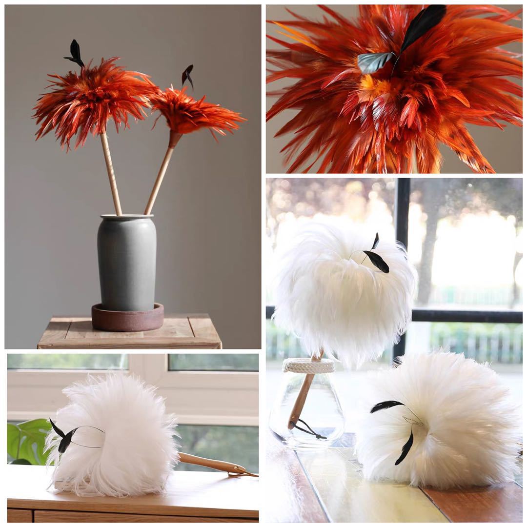 Hunan origin: 5-6-inch colorful chicken feathers, cat toys, dream catchers, hat flower accessories, DIY feathers pic 15