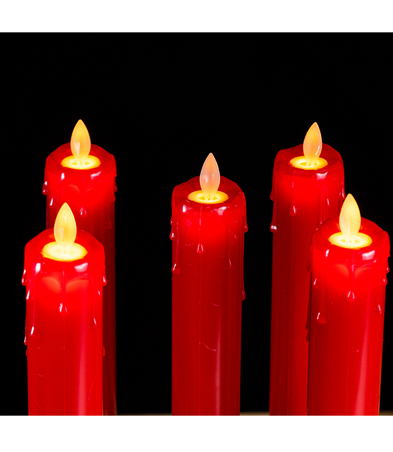 仿真电子蜡烛led蜡烛灯气氛布置蜡烛灯无烟装饰灯长杆摇摆蜡烛详情11