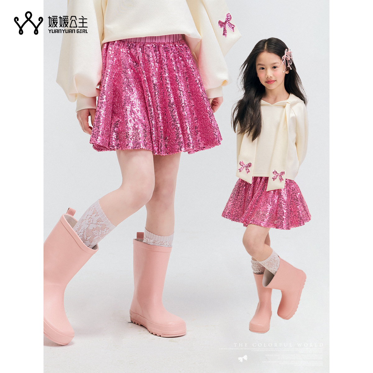 女童卫衣春款2025新款洋气小女孩长袖圆领衣服儿童时髦套头上衣详情25