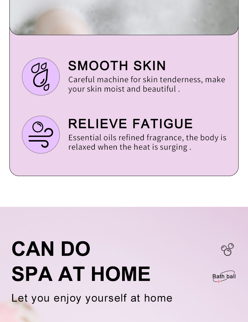 All English SADOER explosive bath salt balls, rose fragrance bath, gentle and skin-friendly bath balls, cross-border export wholesale, exclusive for export, exclusive for export pic 20