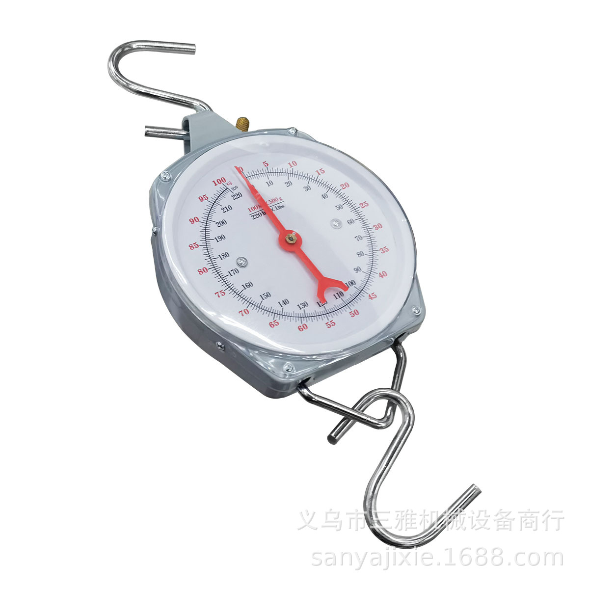 Commercial kilogram hanging scales, large mechanical pointer dial hook scales, 50 to 200kg spring scales for export pic 11