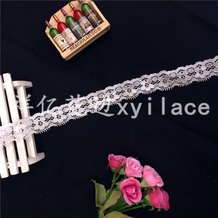 新款蕾丝花边 弹力花边 窗帘花边 服装花边 优质蕾丝面料 批发详情6