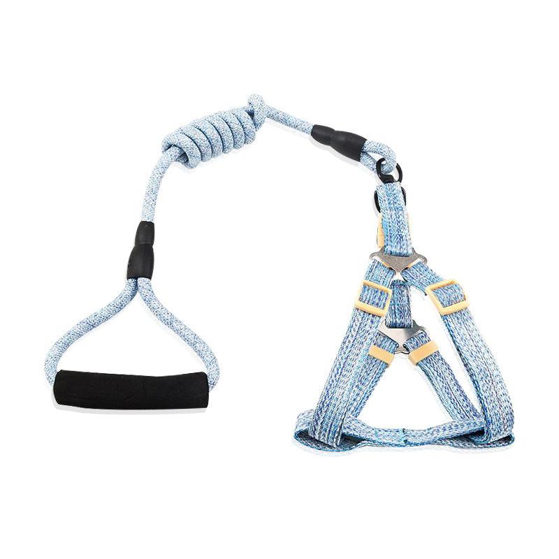 New cross-border pet leash, dog leash, dog chain, foam handle, dog leash sleeve, pet chest and back strap pic 10