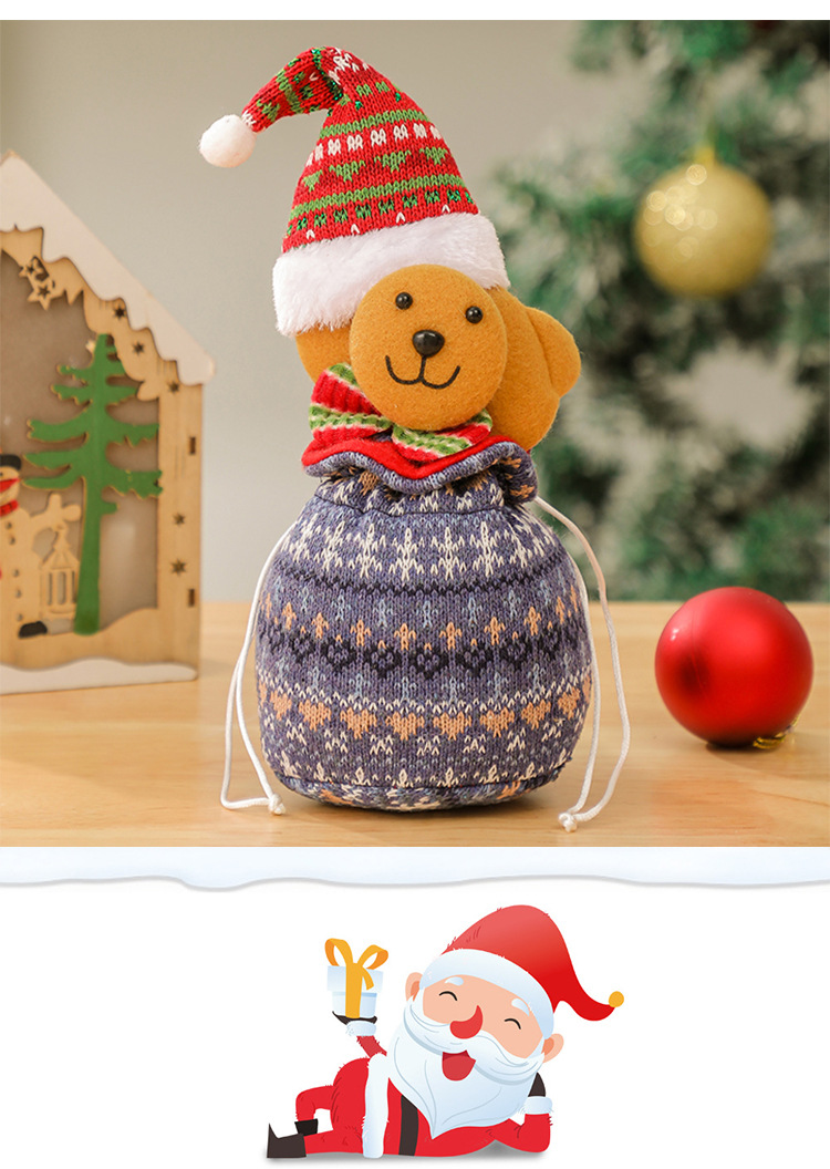 Christmas gift bags, apple bags, Christmas gift bags, plush candies, decorative items, elderly people, snowmen, deer bouquets pic 44