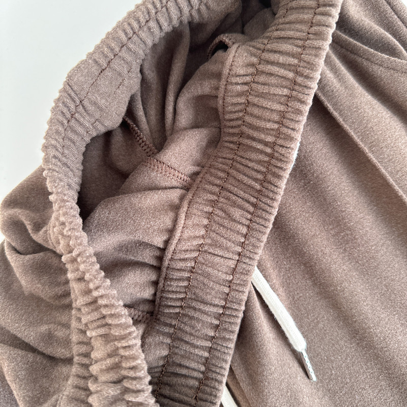 (Glutinous rice wide-leg pants) High-waisted, sagging, straight-leg wide-leg floor-length pants with a design sense, grey casual pants, trendy ins pic 6