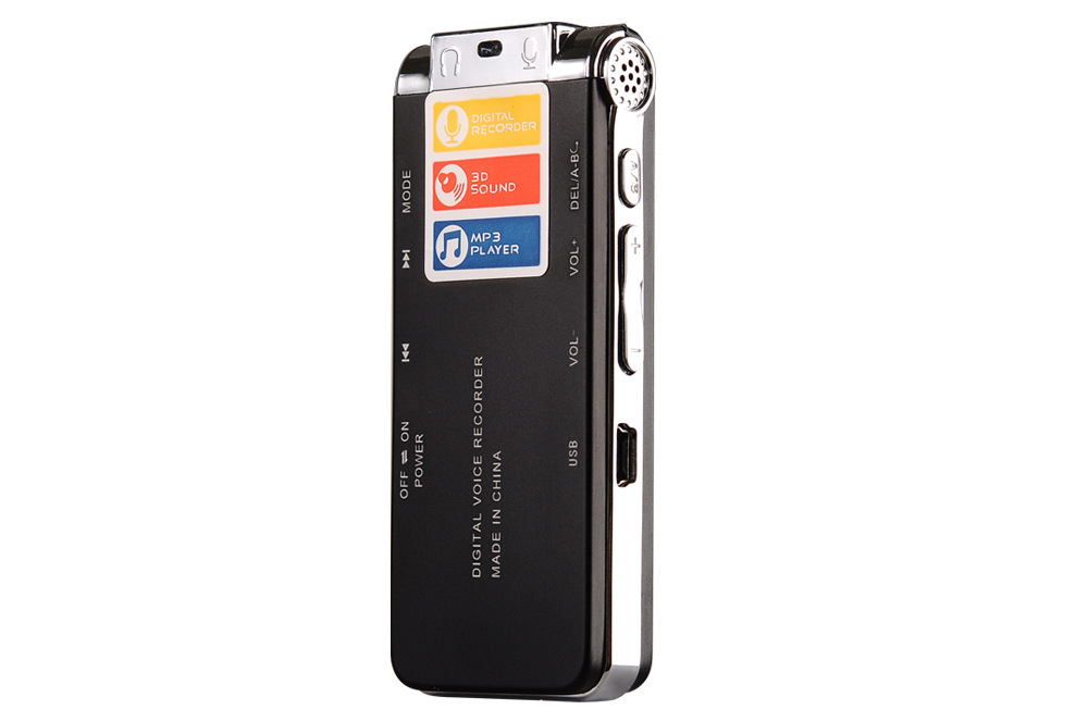 8G/16G digital voice recorder, smart recording MP3 player, external playback function, cross-border e-commerce voice recorder pic 3