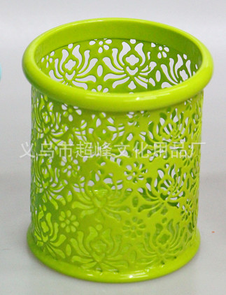菊花笔筒绿色