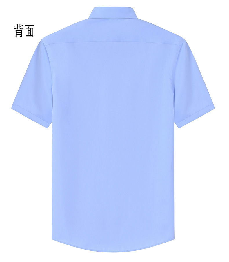 【DP成衣免烫】2023夏季新款男士纯棉长短袖衬衫商务休闲衬衣男寸详情12