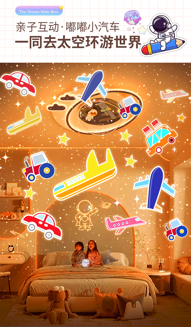 Sueño estrella luz de proyección de cumpleaños fiesta para las mujeres regalo led romántico bluetooth caja de música giratoria hd pequeña luz de la noche pic 7