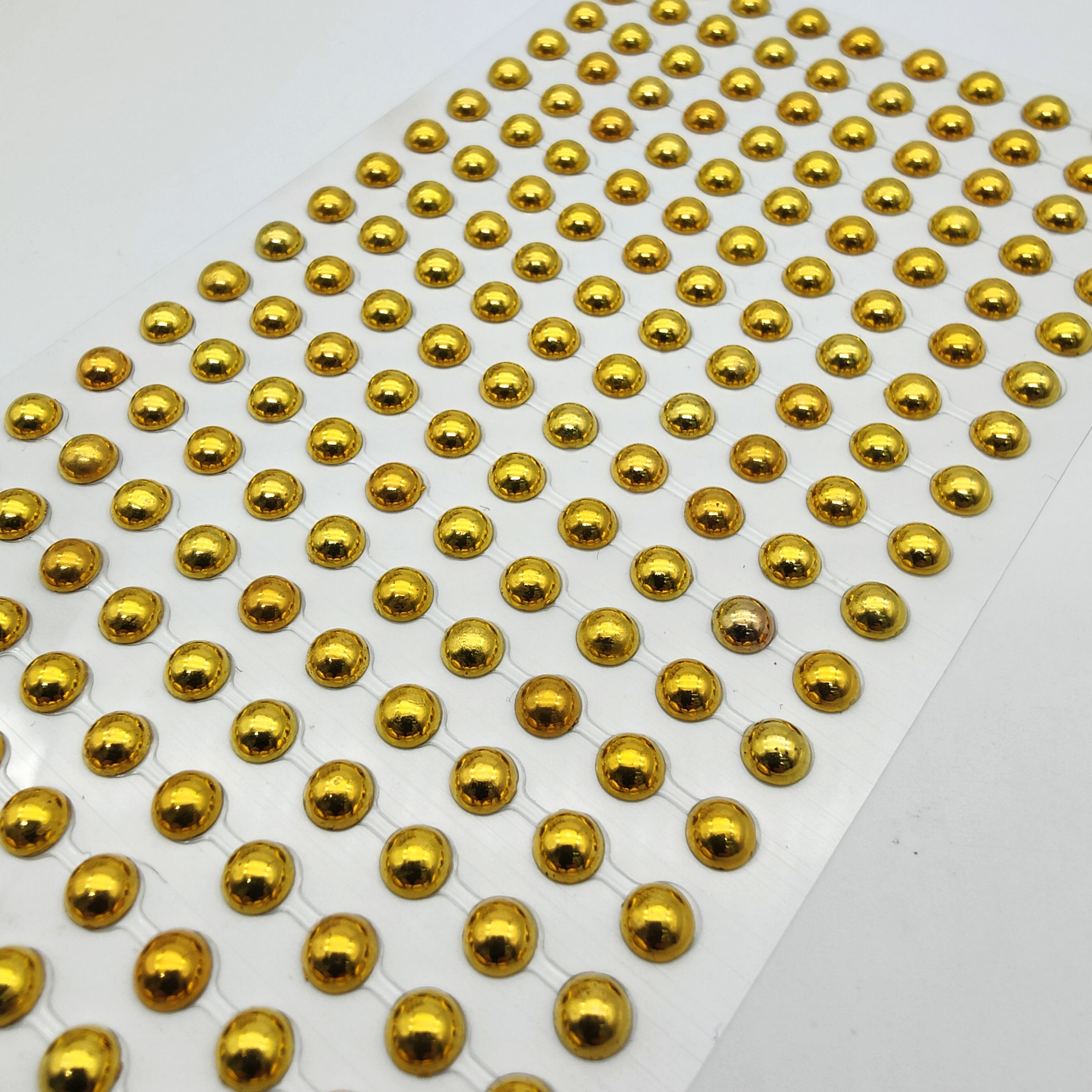 Gold and silver acrylic round diamond stickers, gold and silver pearl DIY creative stickers, car stickers, pearl jewelry decoration pic 7