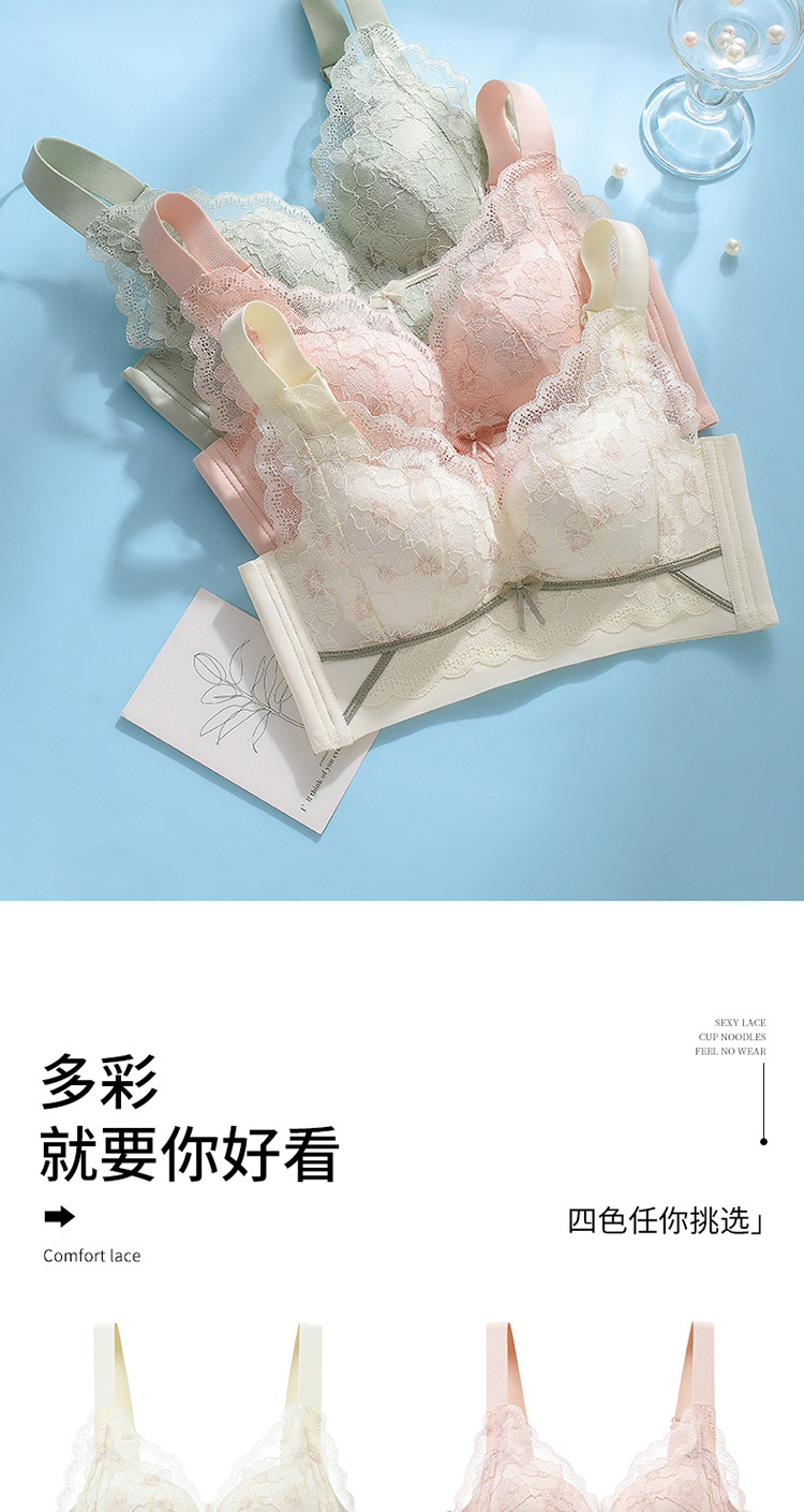 超薄款内衣女大胸显小胸文胸大码调整型聚拢收副乳矫正防下垂胸罩详情16