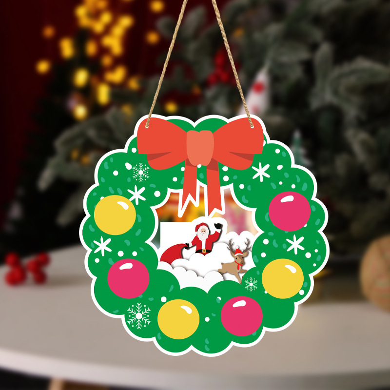 圣诞节挂件装饰门挂门牌主题 节日派对用品装饰布置 道具门挂壁挂详情7