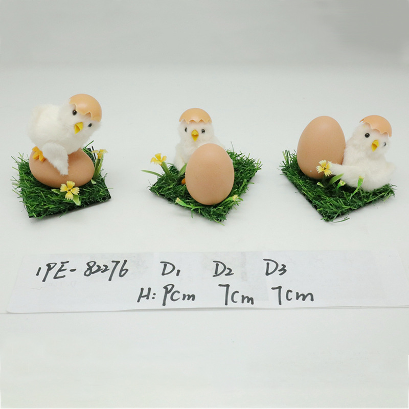 The new Easter bunny, chick and newborn plush chicken figurines are creative, cute and suitable for decoration. They are very popular pic 3