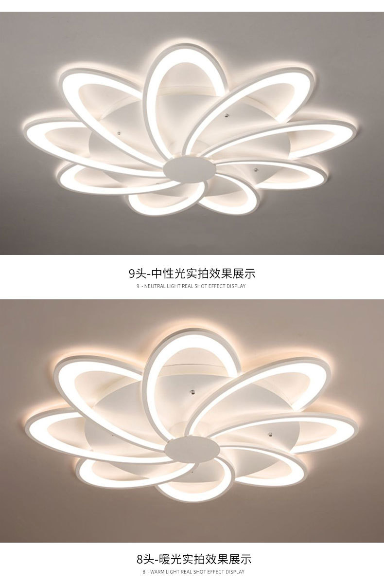 New style living room light, creative home apartment, modern and elegant, Tmall Genie study, bedroom, master bedroom LED ceiling light pic 15