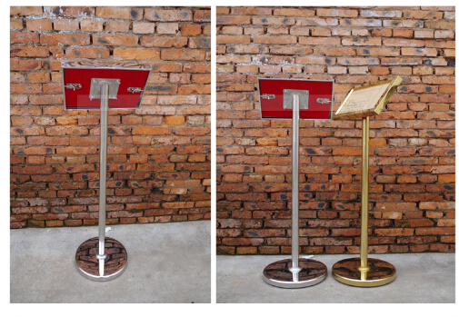 Stainless steel signboards, vertical signboards, double-sided advertising boards, A3 and A4 directional signs, inclined signs pic 20