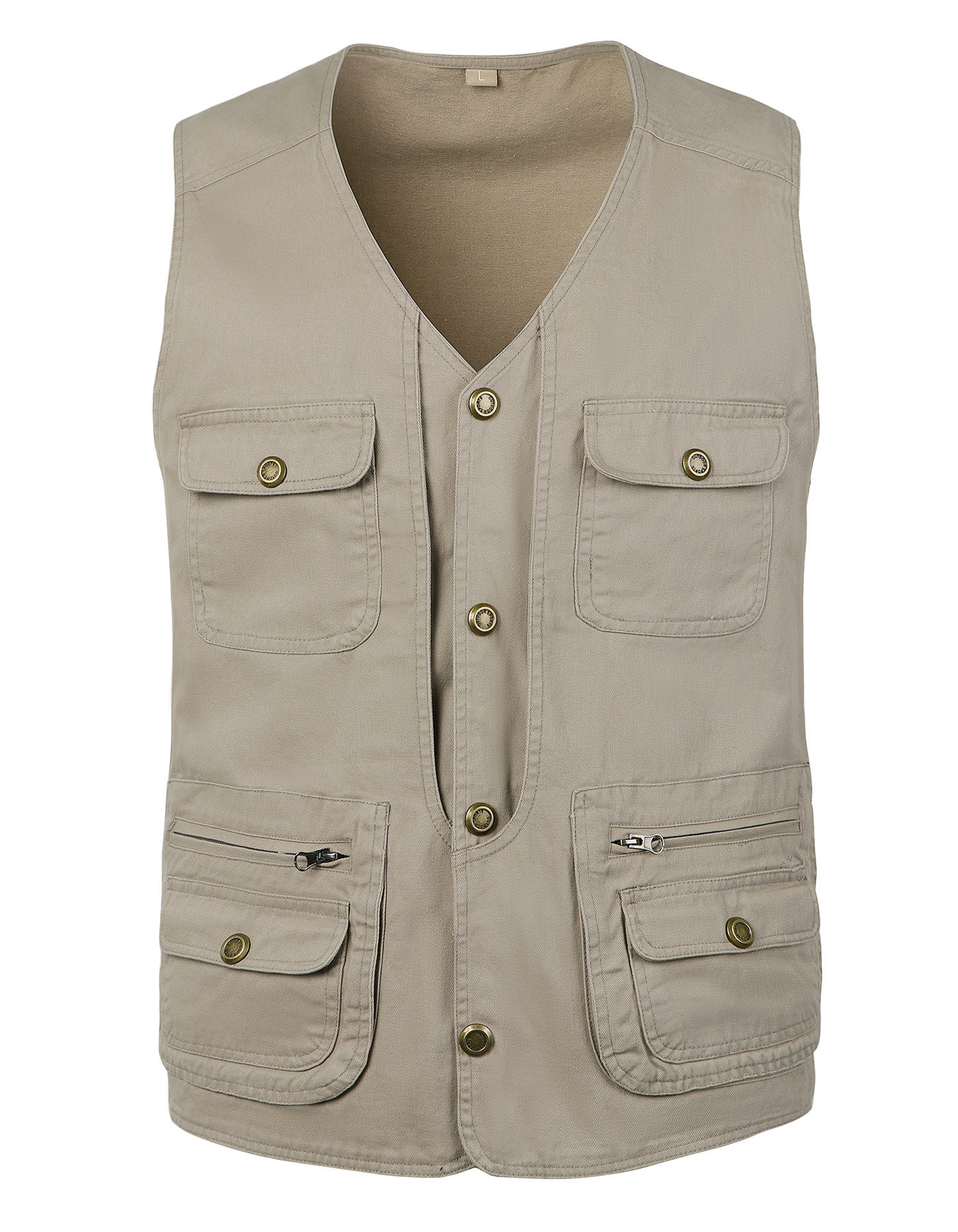 Wholesale of large-sized multi-functional photography, fishing, travel and leisure waistcoats for middle-aged and elderly men pic 8