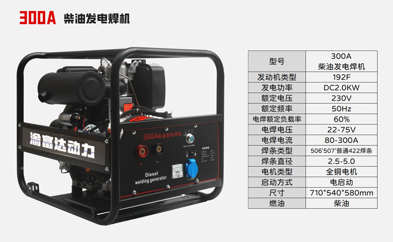 All-copper permanent magnet generator 2KW portable welding machine 160A outdoor gasoline generator electric welding machine pic 13